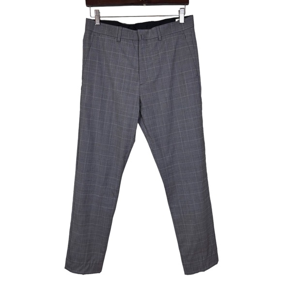 Men's Acne Studios Tailored Checked Wool Trousers Dress Pants 46 32 Waist